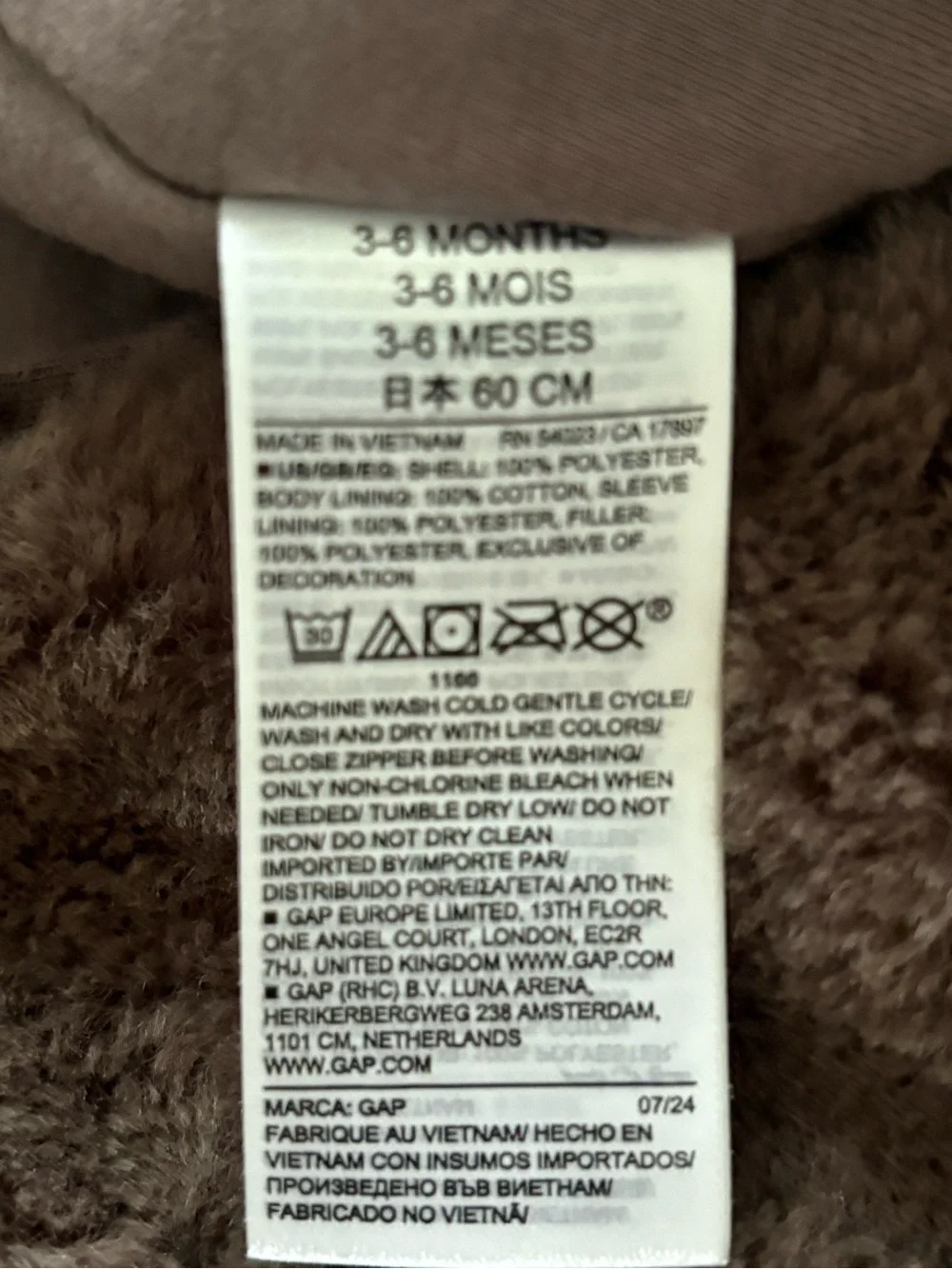 GAP plush brown